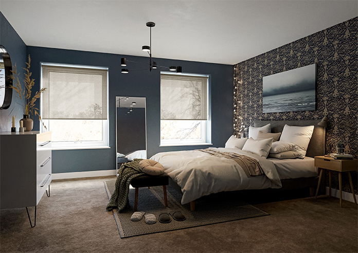 Pompeii Voile, Umber - Twist&Fit Roller Blind - Image 7